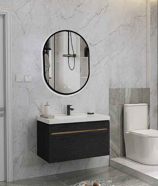 Specchio LED Selene Nero