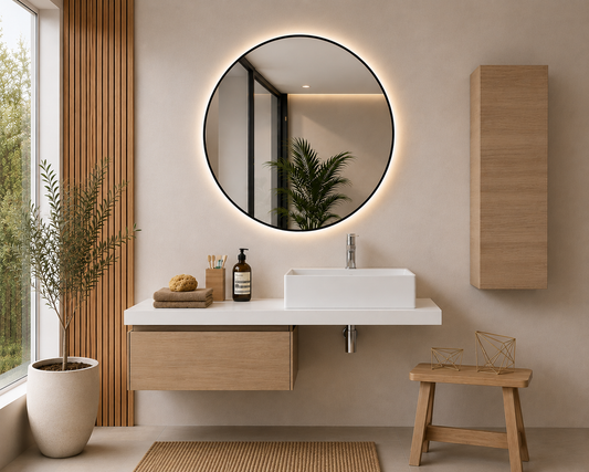 Mobile da bagno con modulo da 60 cm color steppa e piano da 120 cm SICILIA