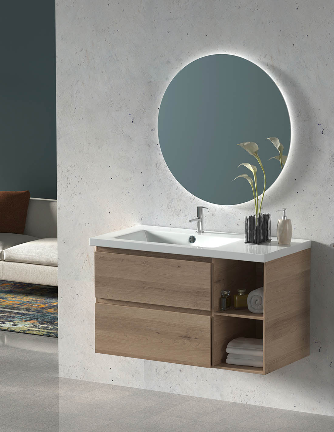 Mobile da bagno Zeus con lavabo