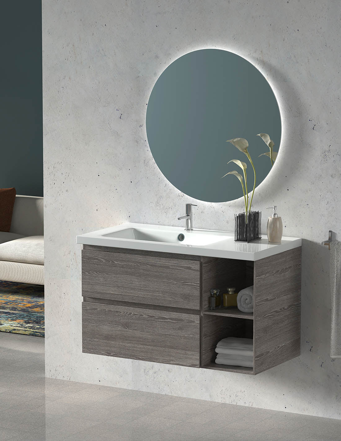 Mobile da bagno Zeus con lavabo